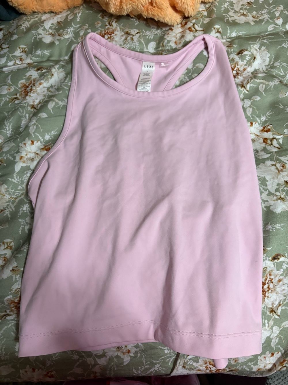 LSKD Flow Performance Tank 2.0 Marshmallow Pink L - Picture 2 of 3